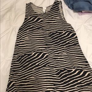 H&M zebra print dress